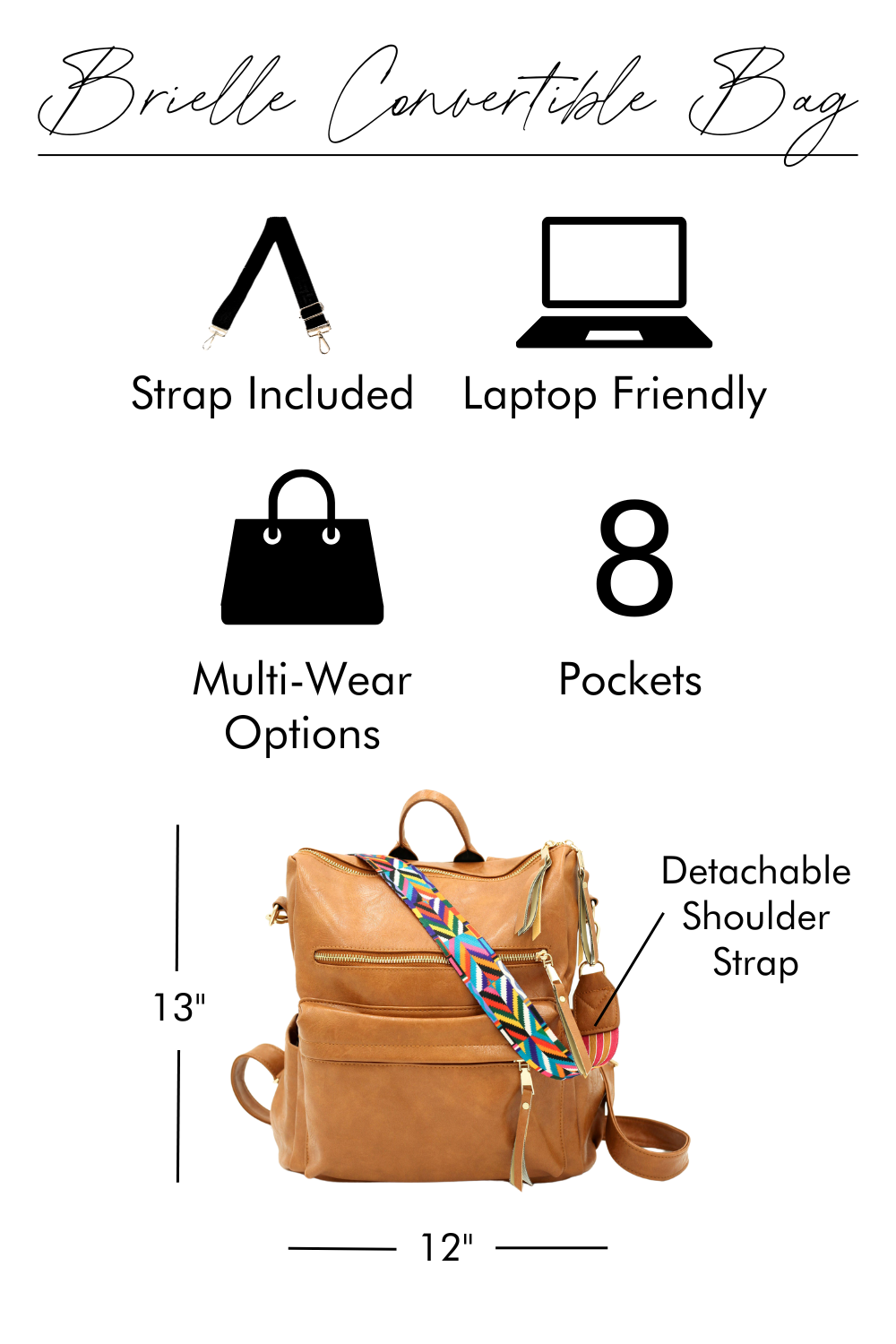 Brielle Convertible Bag - Final Sale