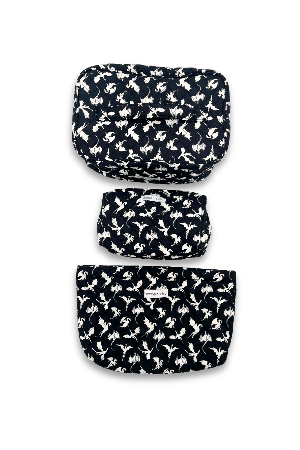 Dragon 3-Piece Cosmetic Bag Set