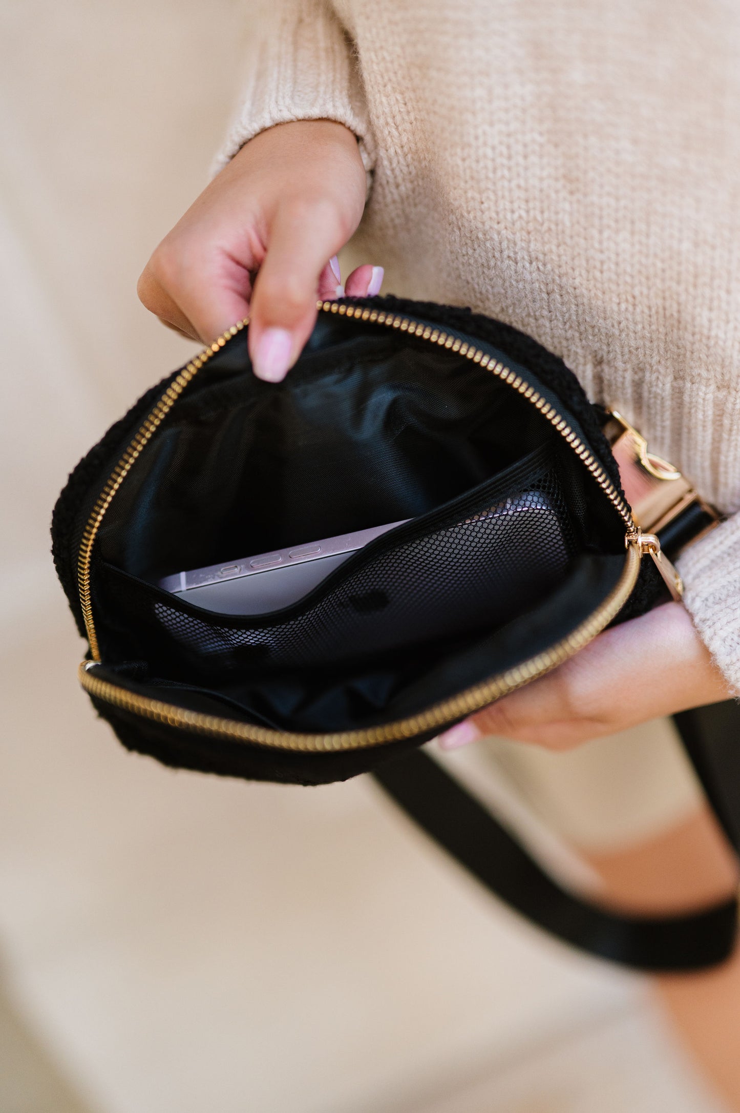 Aspen Sherpa Belt Bag- Final Sale