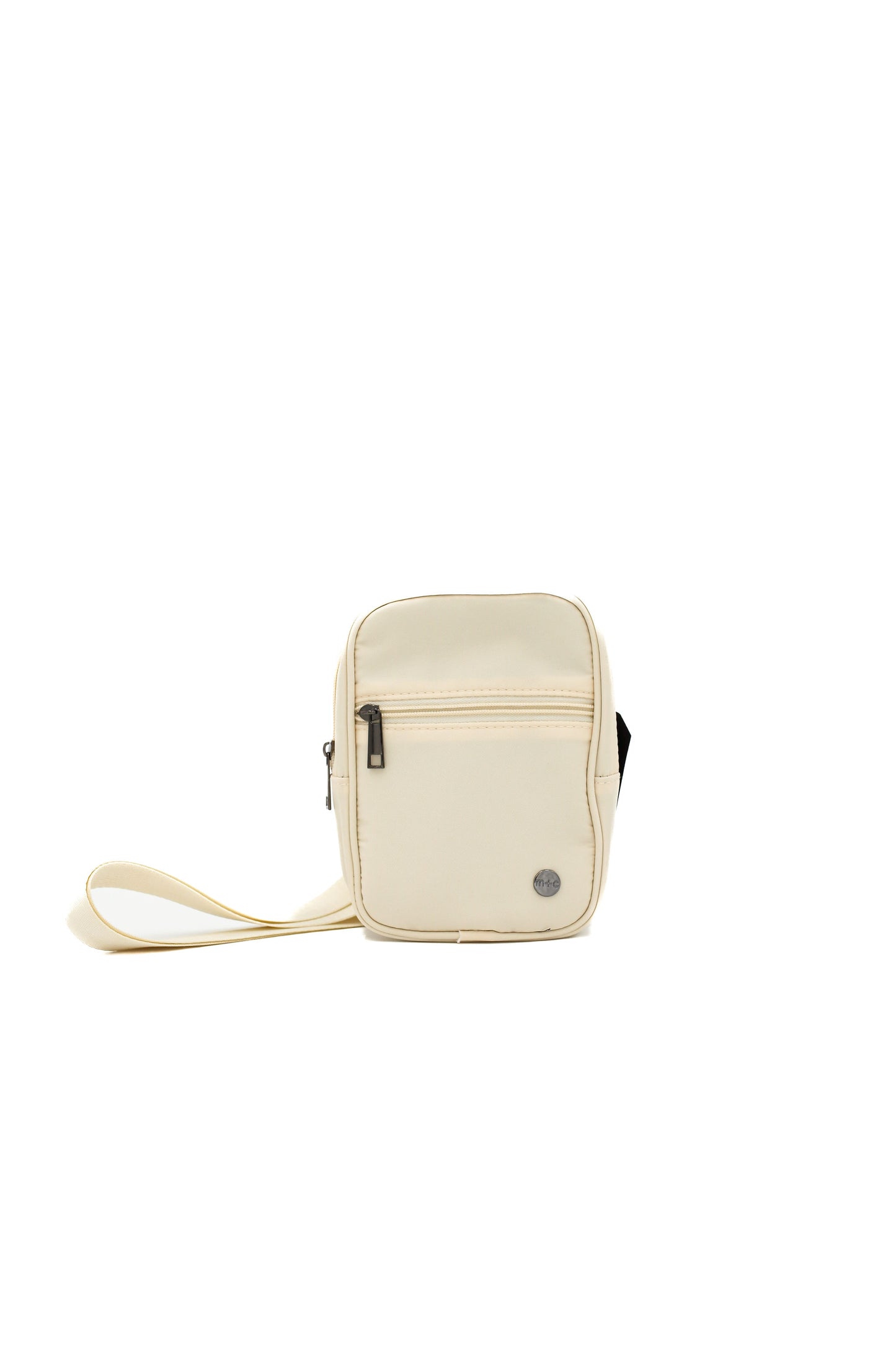 A cream Modern + Chic Lainey Convertible Crossbody Bag for Women crossbody on a white background.