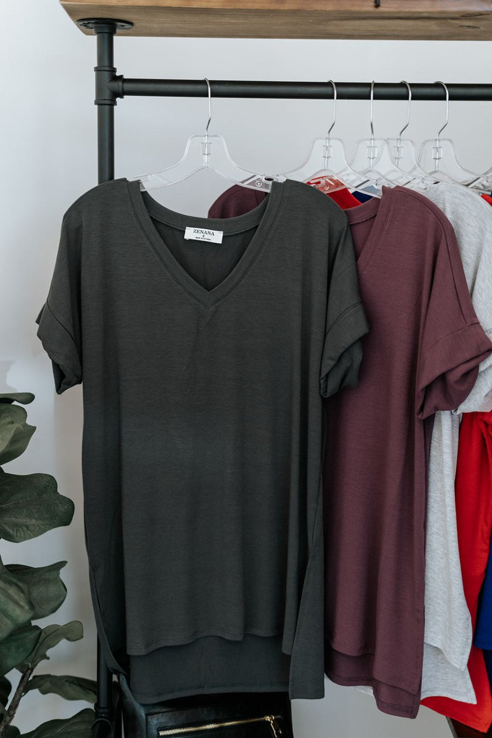 Amy V-Neck Tee - Final Sale
