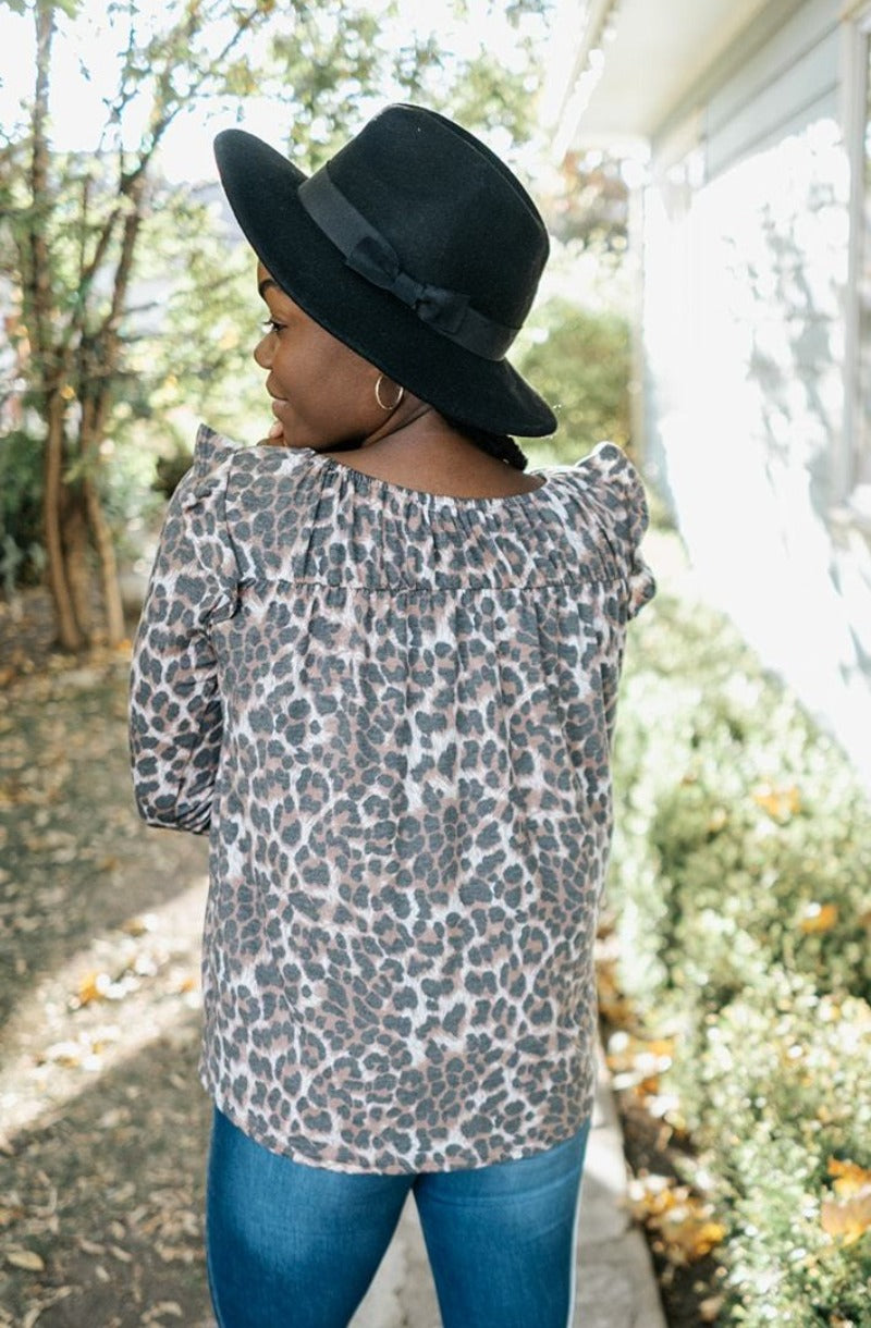 Serena Leopard Print Top - Final Sale