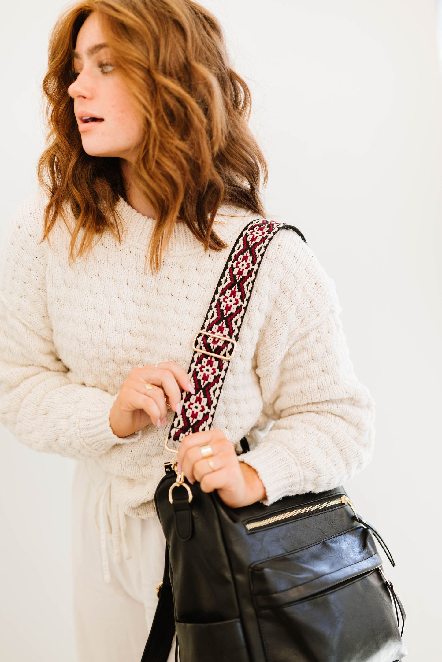 Tabitha Woven Adjustable Bag
