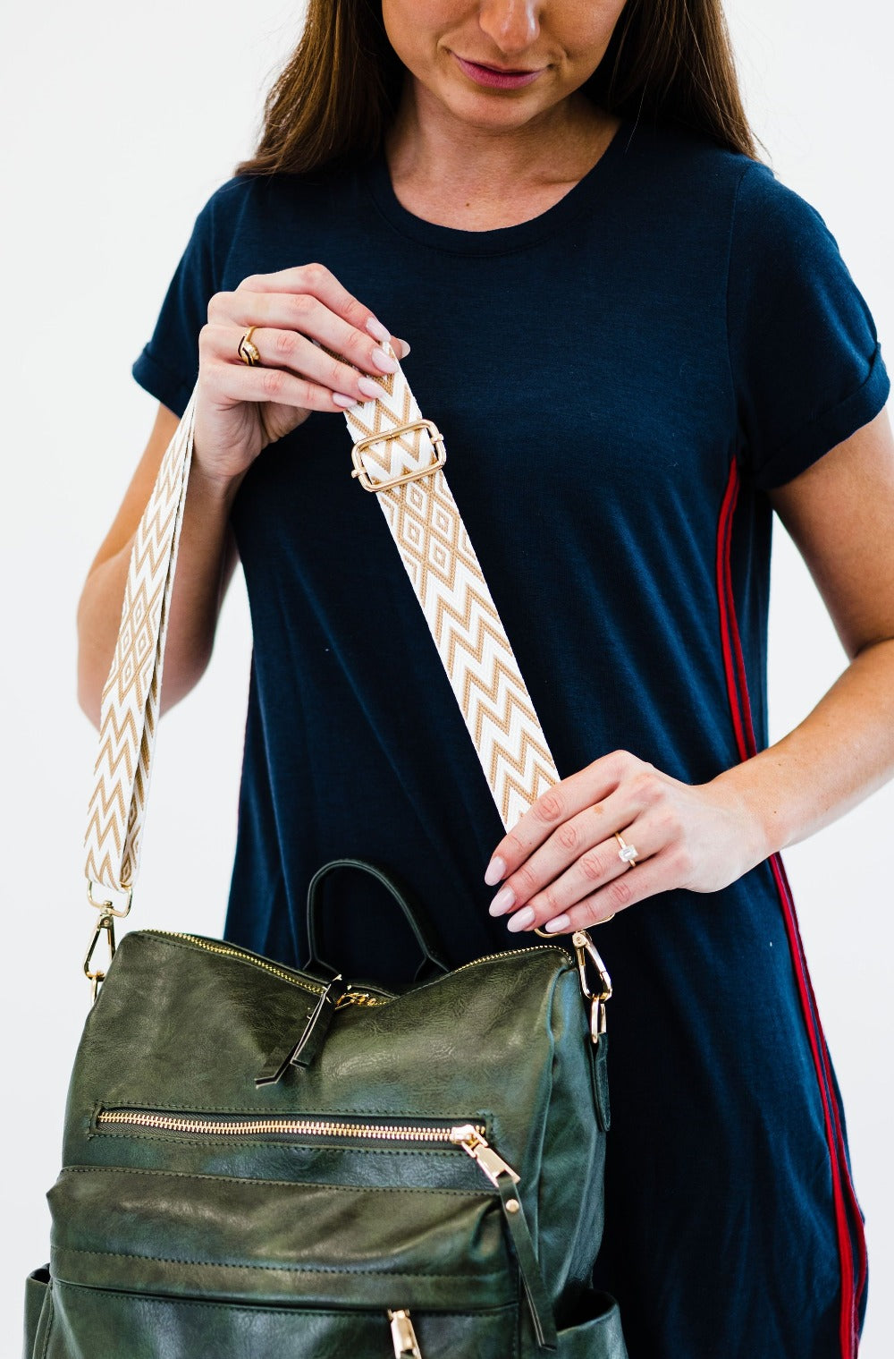 Jaelynn Chevron Adjustable Bag Strap