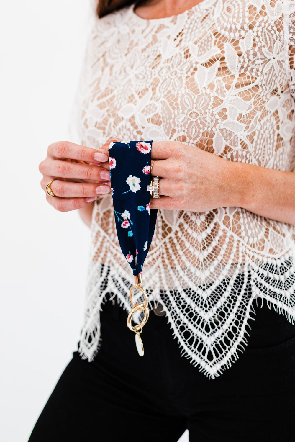 Luna Fabric Keychain - Final Sale