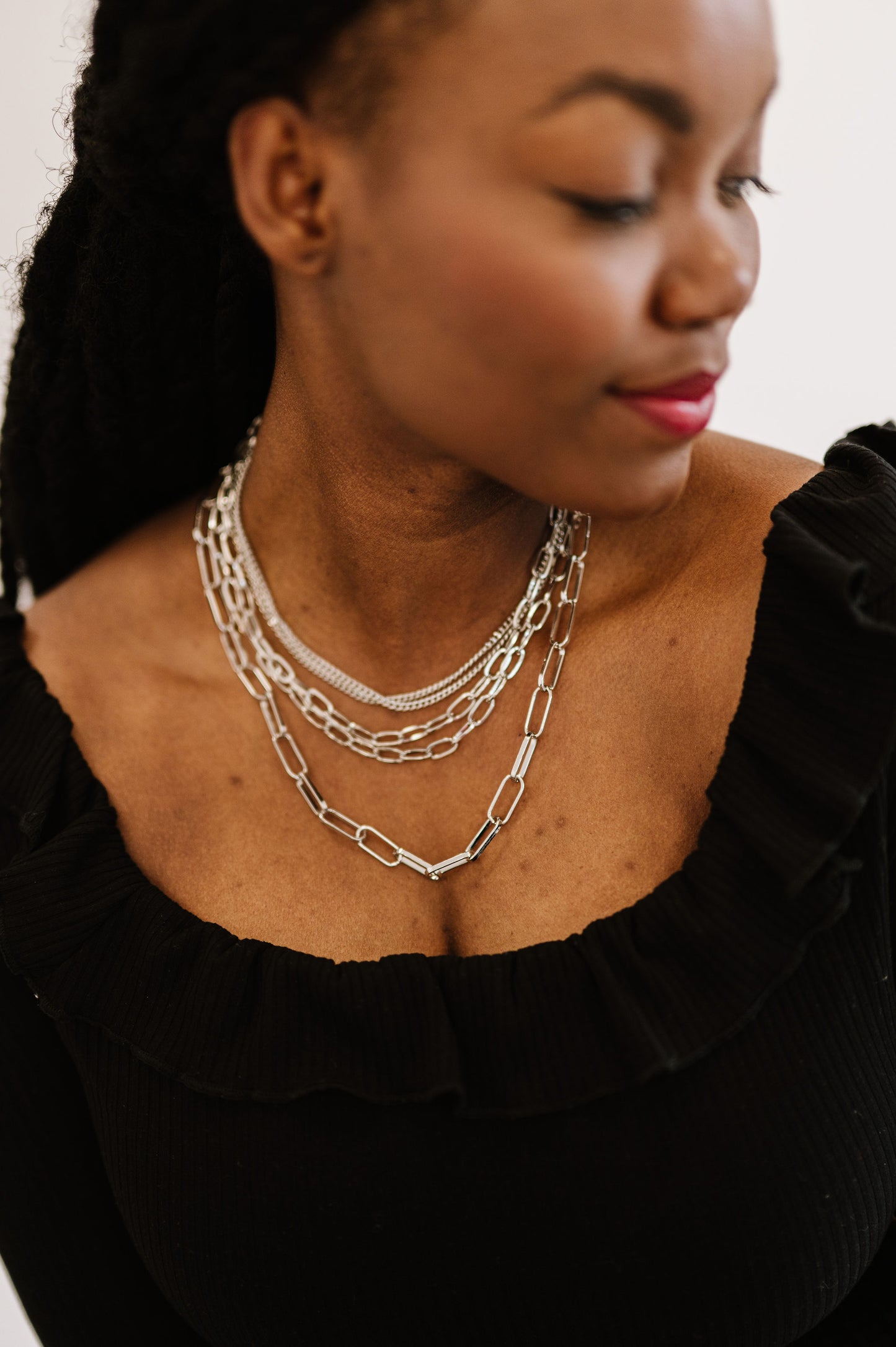 billie layered chain necklace