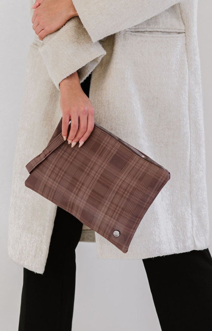 Molly Oversized Plaid Clutch - Final Sale