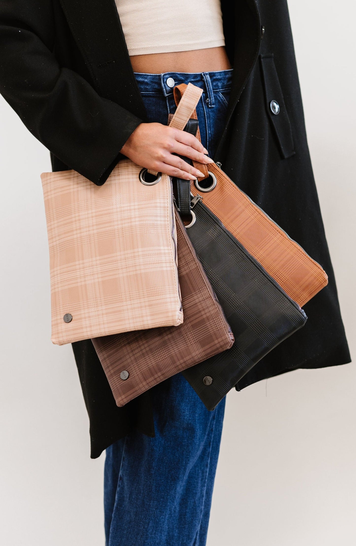 Molly Oversized Plaid Clutch - Final Sale