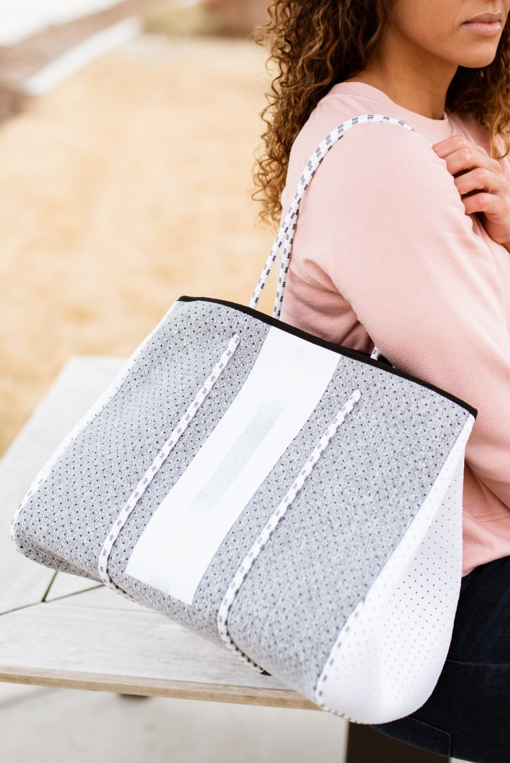 Nadia Neoprene Tote + Clutch- Final Sale
