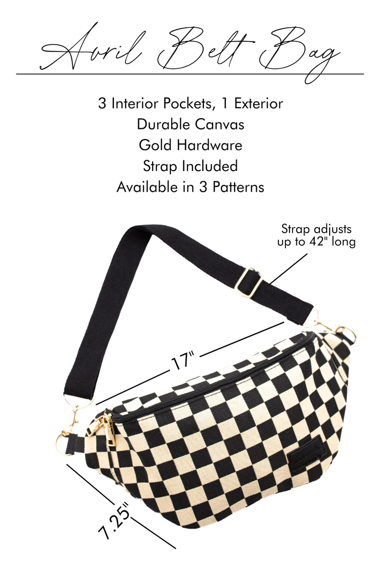 Avril Patterned Oversized Belt Bag