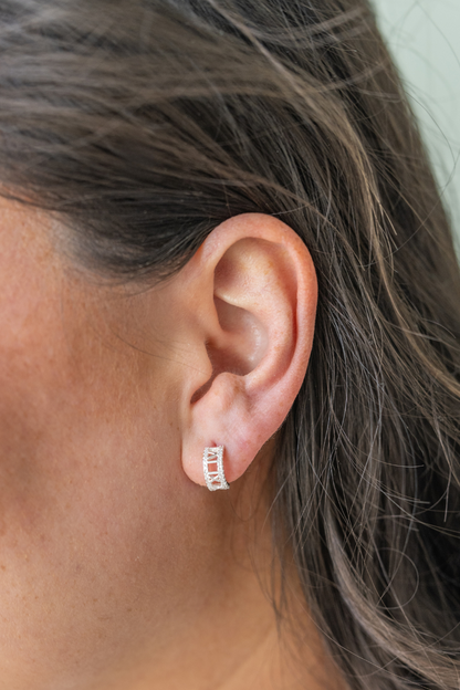 Giovanna Half Hoop Earrings