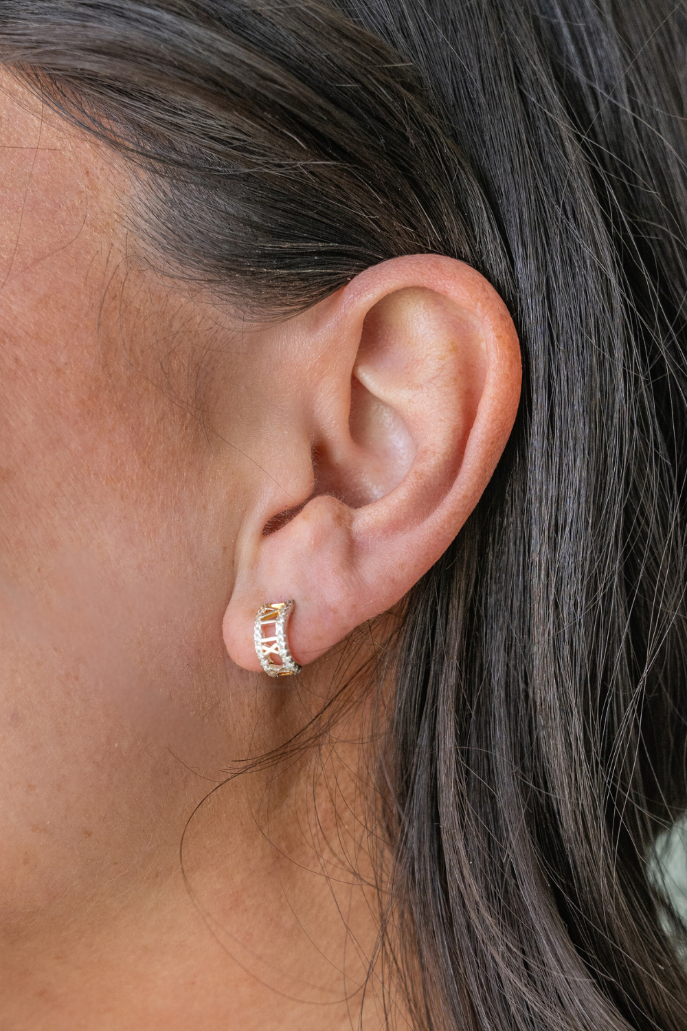 giovanna half hoop earrings