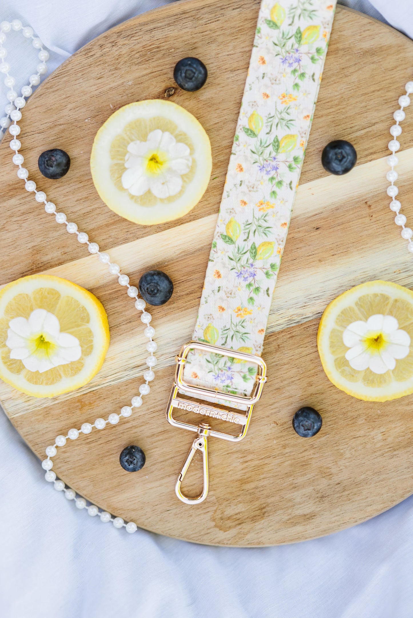 Lemon Floral Strap