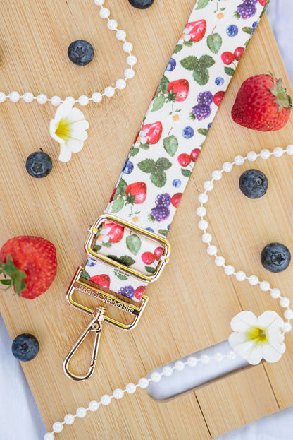 Berry Blossom Adjustable Bag Strap