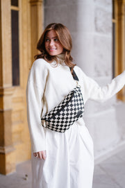 Avril Patterned Oversized Belt Bag