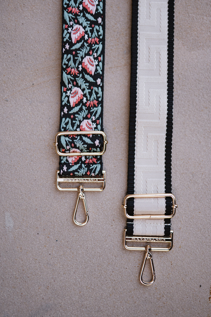 Black Botanical Strap Pack