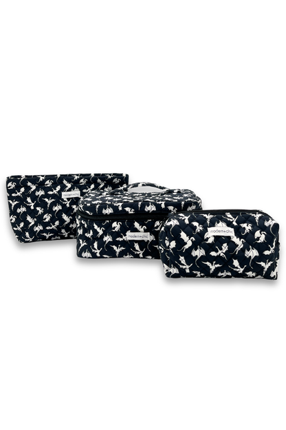 Dragon 3-Piece Cosmetic Bag Set