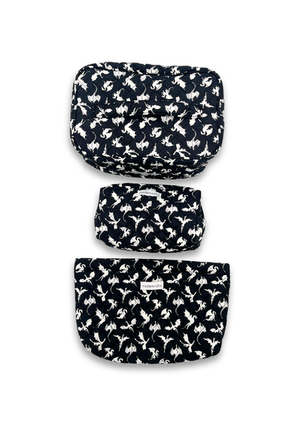 Dragon 3-Piece Cosmetic Bag Set