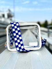 Lizzie Checkered Adjustable Bag Strap