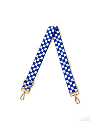 Lizzie Checkered Adjustable Bag Strap