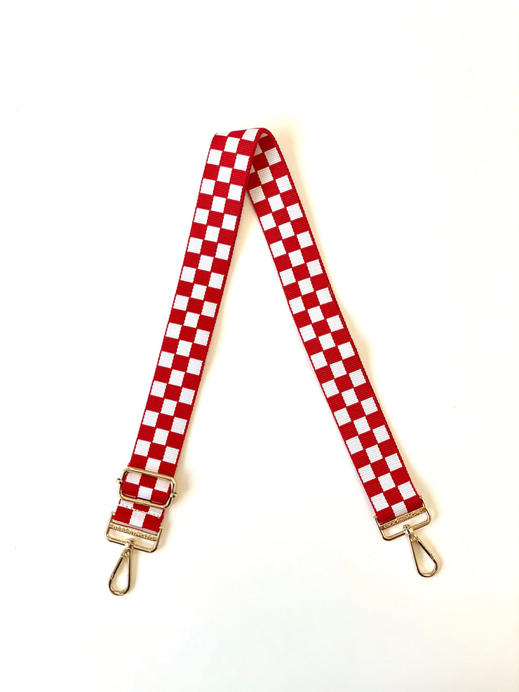 Lizzie Checkered Adjustable Bag Strap