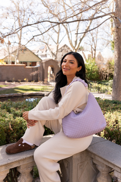Kelly Woven Convertible Shoulder Bag