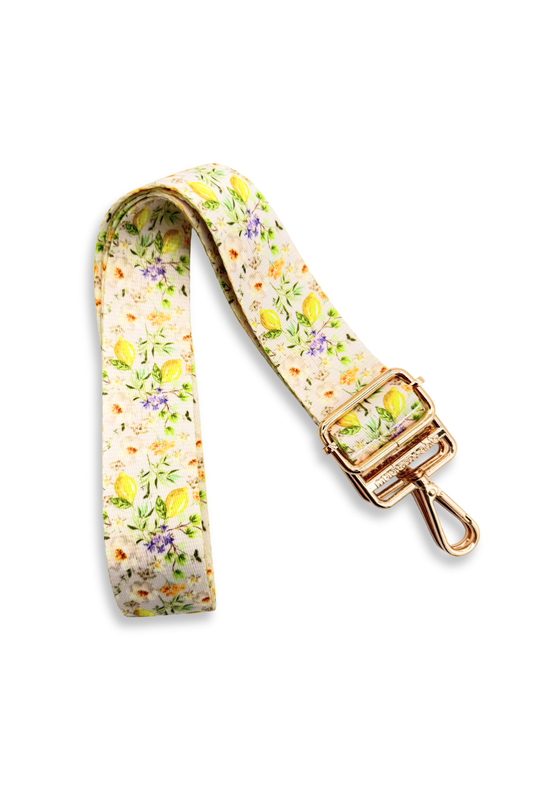 Lemon Floral Adjustable Bag Strap
