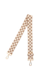 Lizzie Checkered Adjustable Bag Strap