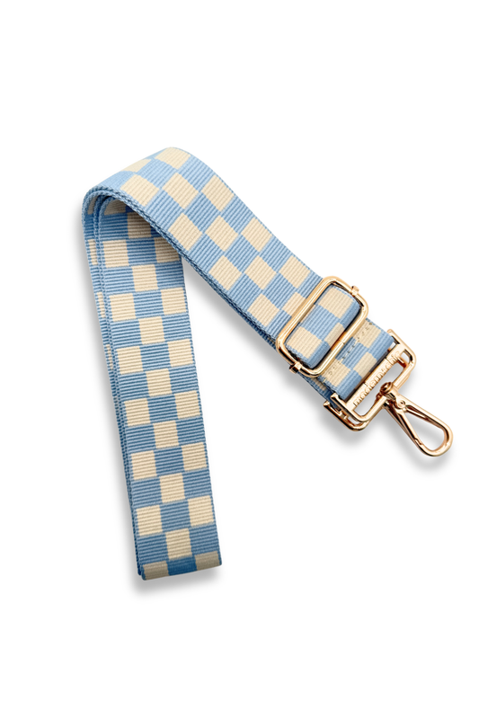 Lizzie Checkered Adjustable Bag Strap