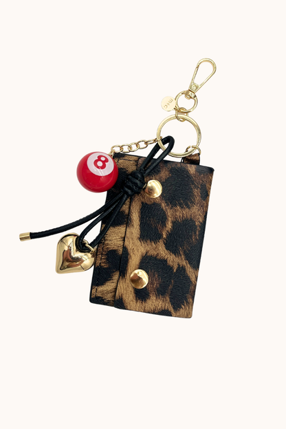 Lucky Leopard Charm + Cardholder