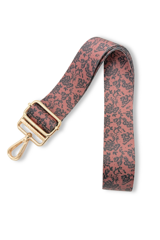 Merlot Rose Adjustable Bag Strap
