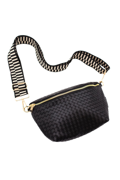 Black Modern + Chic Rory Oversized Belt Bag for Women – Vegan Leather