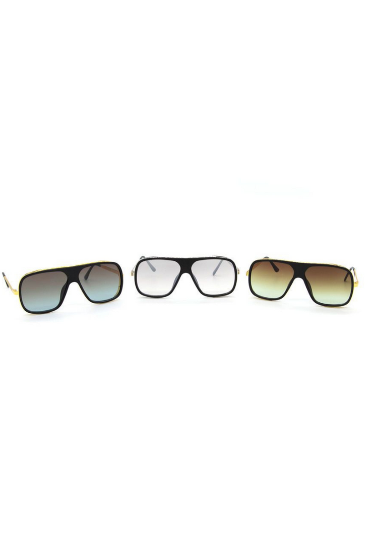 brooklyn retro square sunglasses