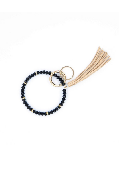 Zoey Beaded Keychain Bracelet - Final Sale