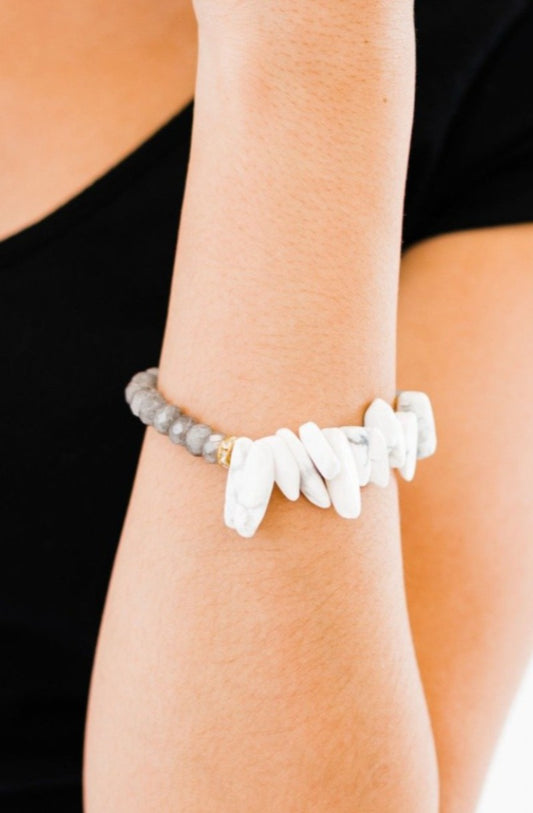 Vita Bead + Stone Bracelet - Final Sale