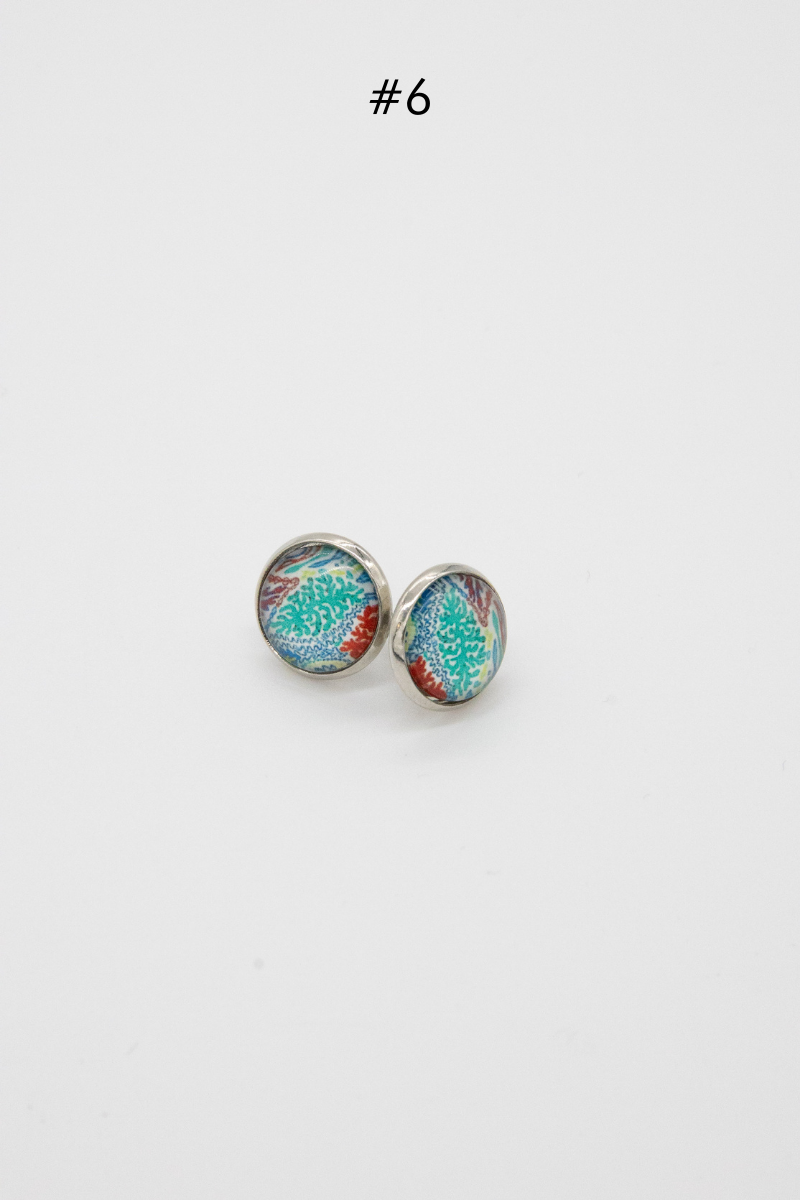 Beautiful Glass Stud Earrings - Final Sale