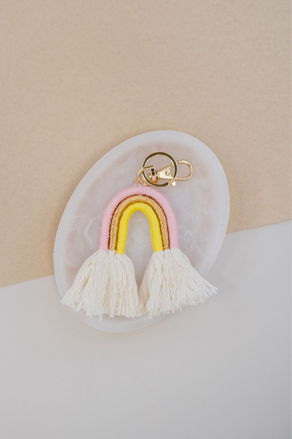 Ozzie Rainbow Tassel Keychain