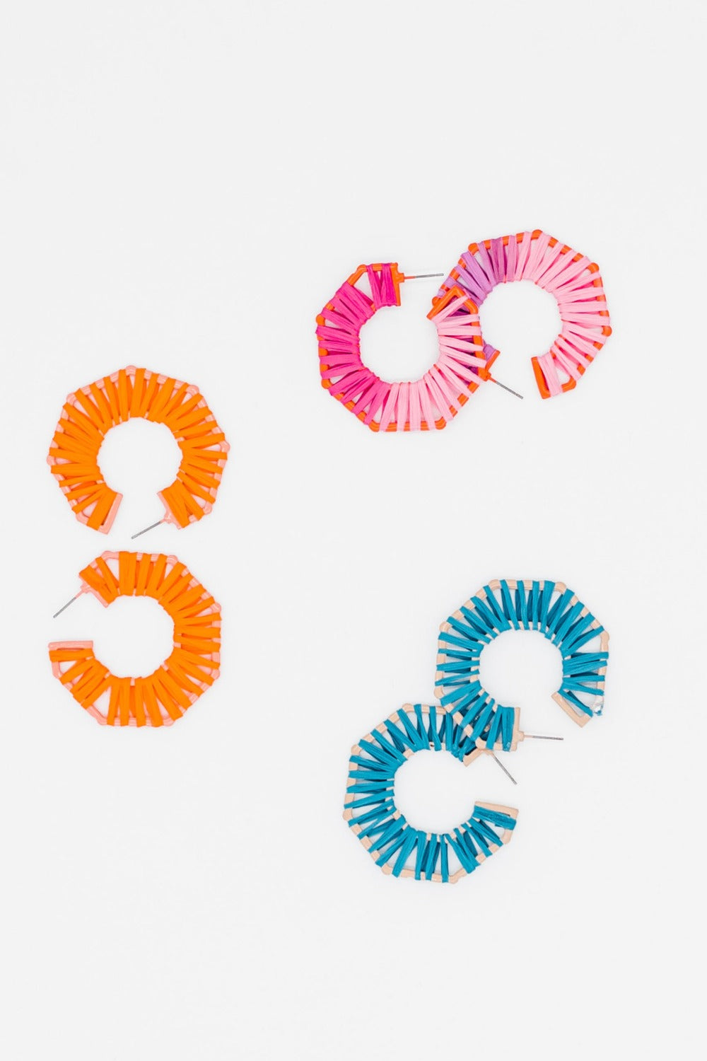 Daniella Rafia Hoops - Final Sale