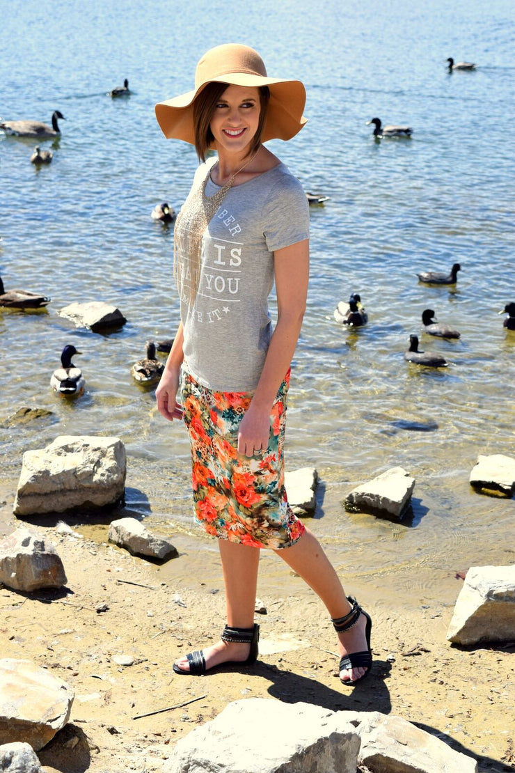 Faux Wool Floppy Hat with Knotted Band