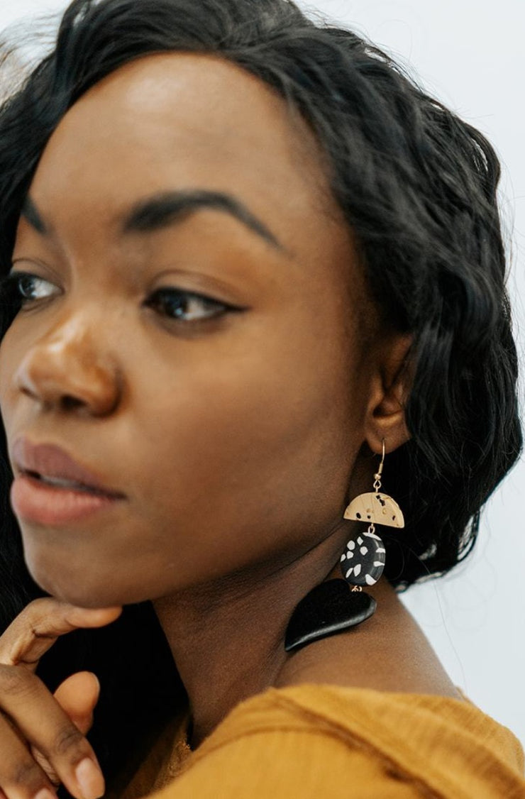 tess clay earrings