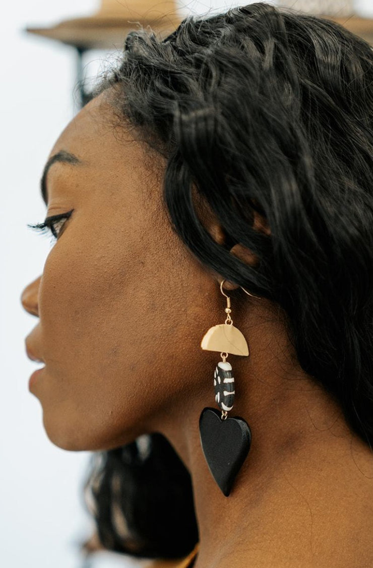 tess clay earrings