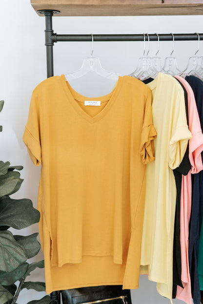 Amy V-Neck Tee - Final Sale