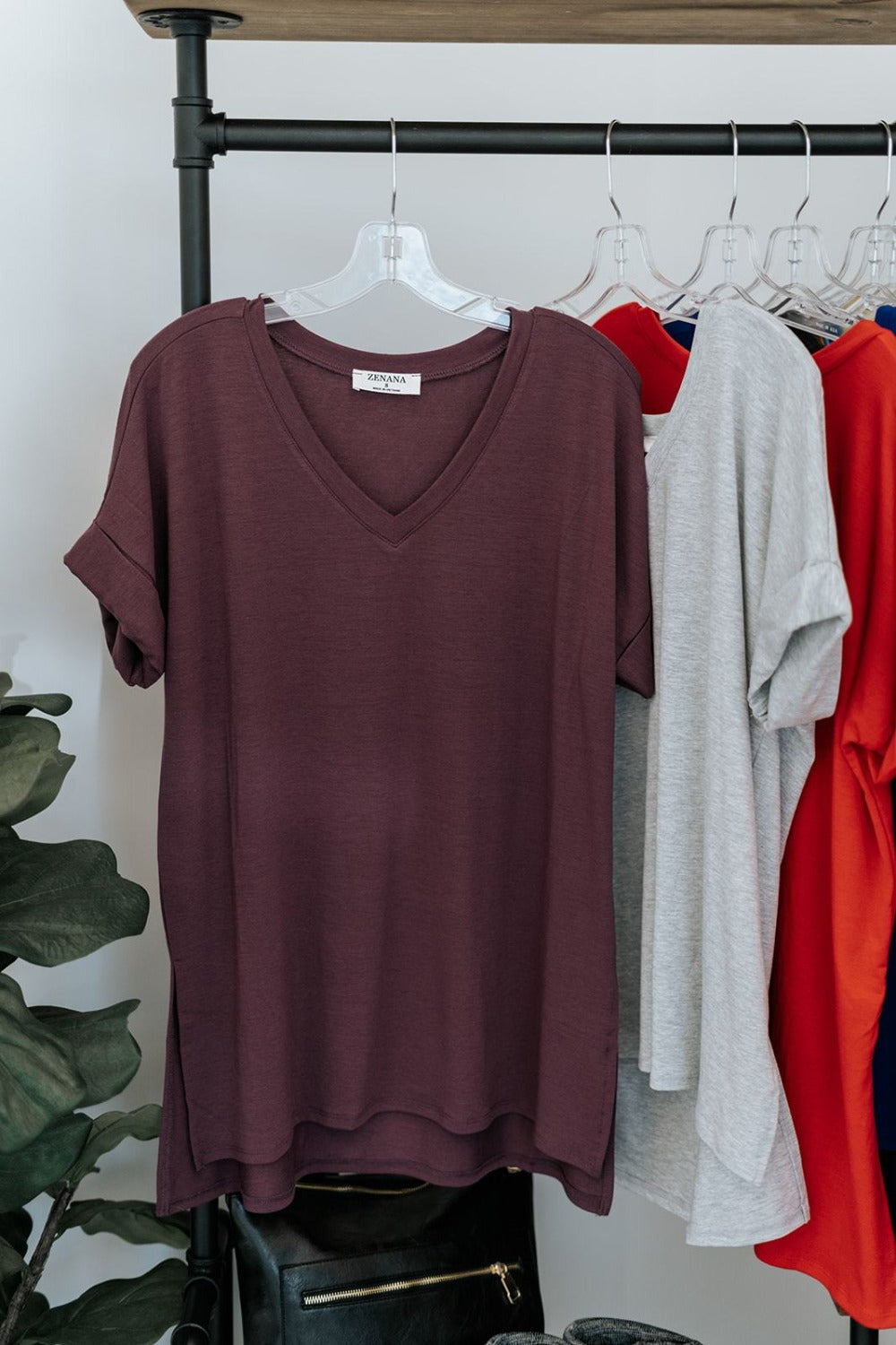 Amy V-Neck Tee - Final Sale