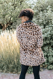 lakynn leopard coat - final sale