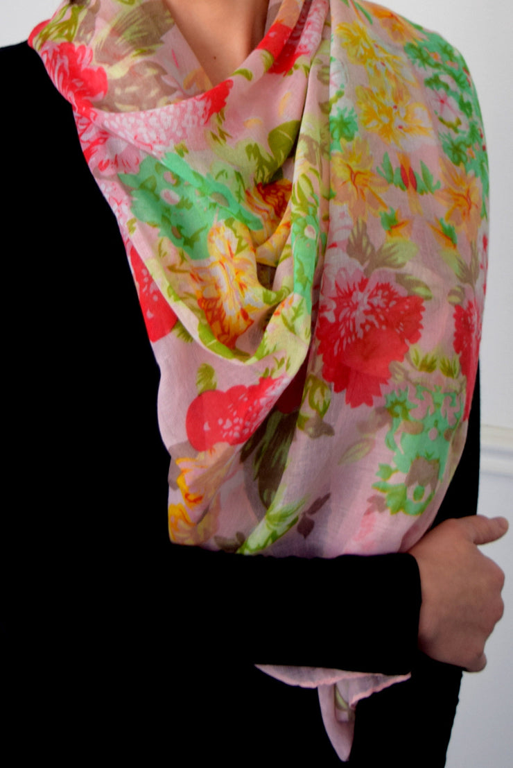 Spring Floral Scarves - Final Sale