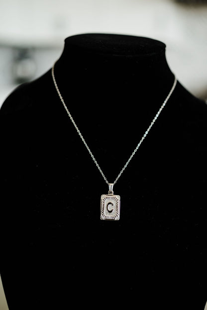 Selena Initial Pendant Necklace