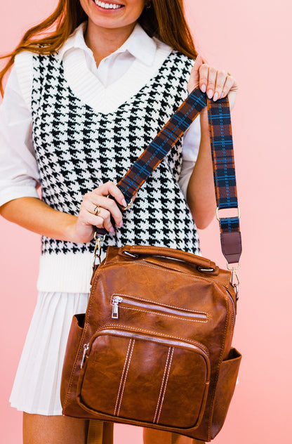 Raquel Plaid Adjustable Bag Strap