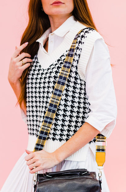 Raquel Plaid Adjustable Bag Strap