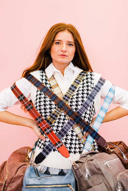 Raquel Plaid Adjustable Bag Strap