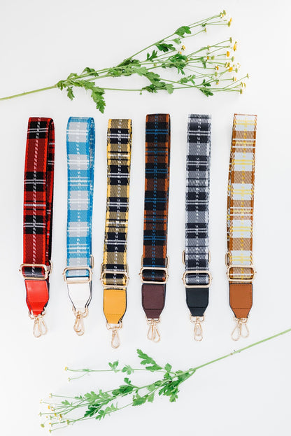 Raquel Plaid Adjustable Bag Strap
